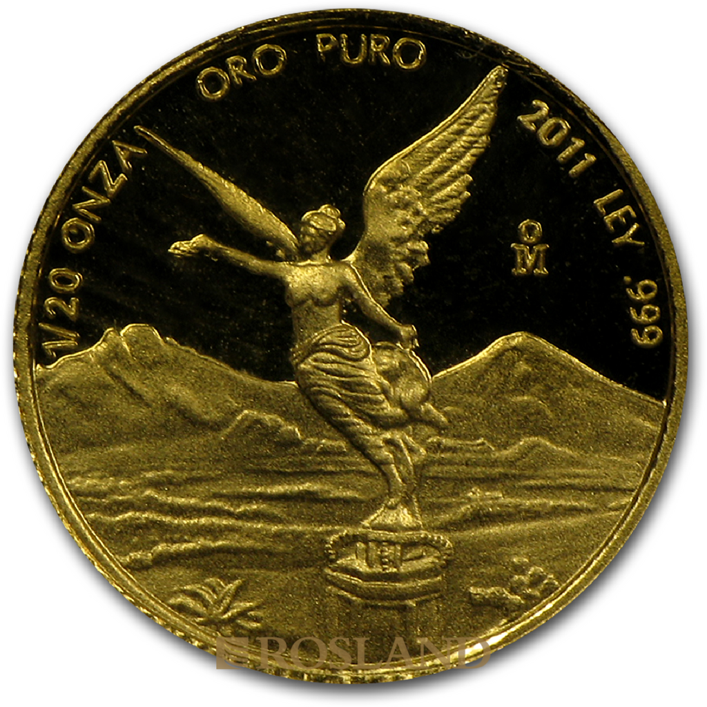 1,9 Unzen 5 Goldmünzen Set Mexican Libertad 2011 PP (Box, Zertifikat)