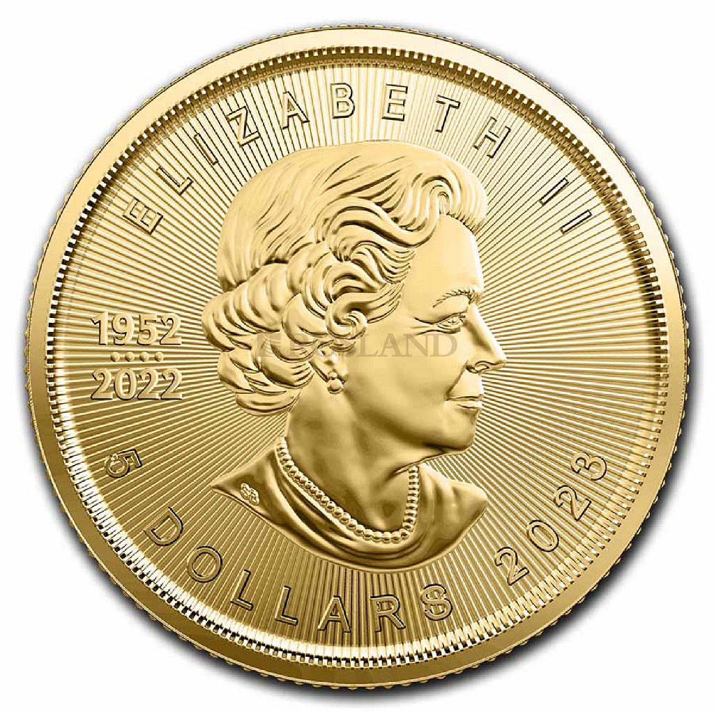 1/10 Unze Goldmünze Kanada Maple Leaf 2023