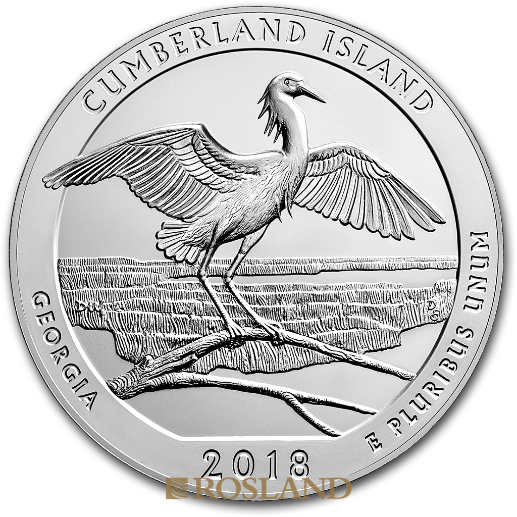 5 Unzen Silbermünze ATB Cumberland Island National Seashore 2018
