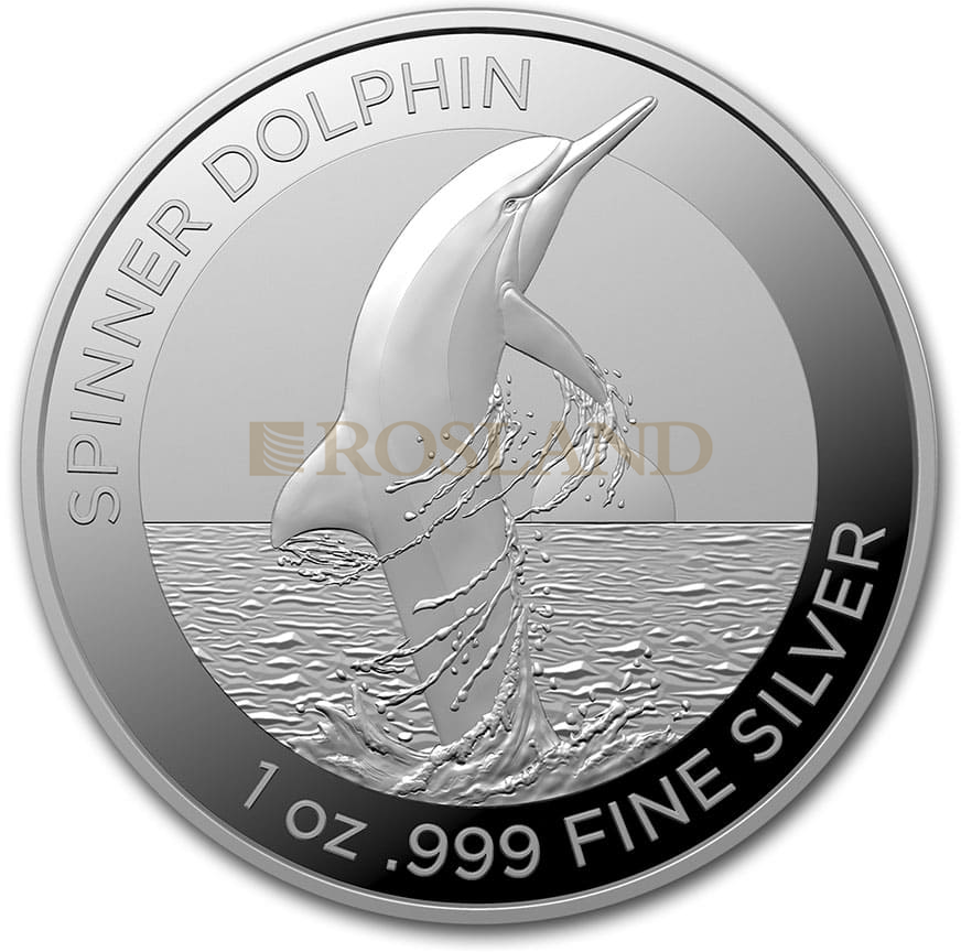 1 Unze Silbermünze Spinner Dolphin 2020