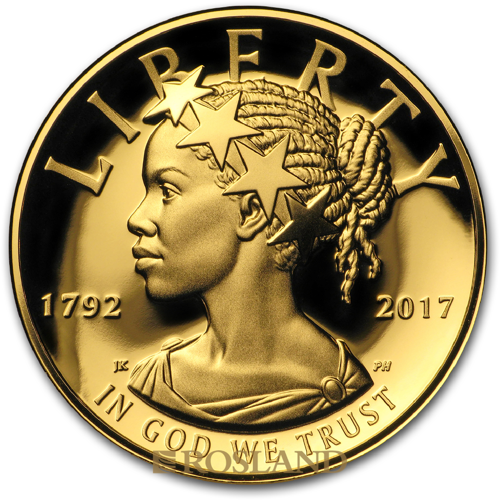 1 Unze Goldmünze American Liberty 2017 PL (HR, Box, Zertifikat)