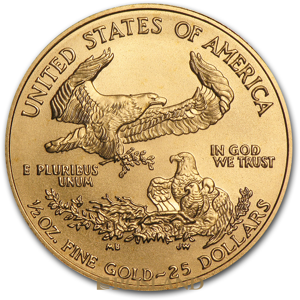 1/2 Unze Goldmünze American Eagle 2008