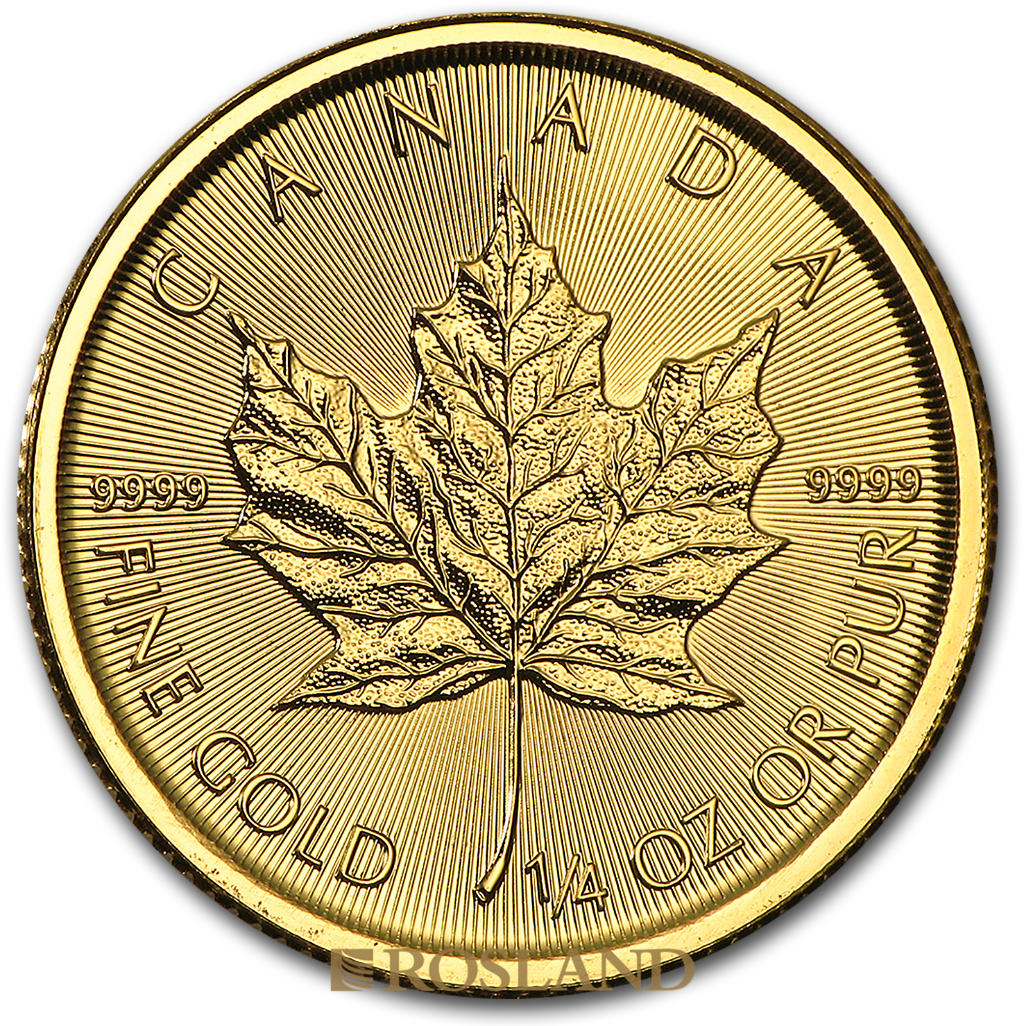 1/4 Unze Goldmünze Kanada Maple Leaf 2016