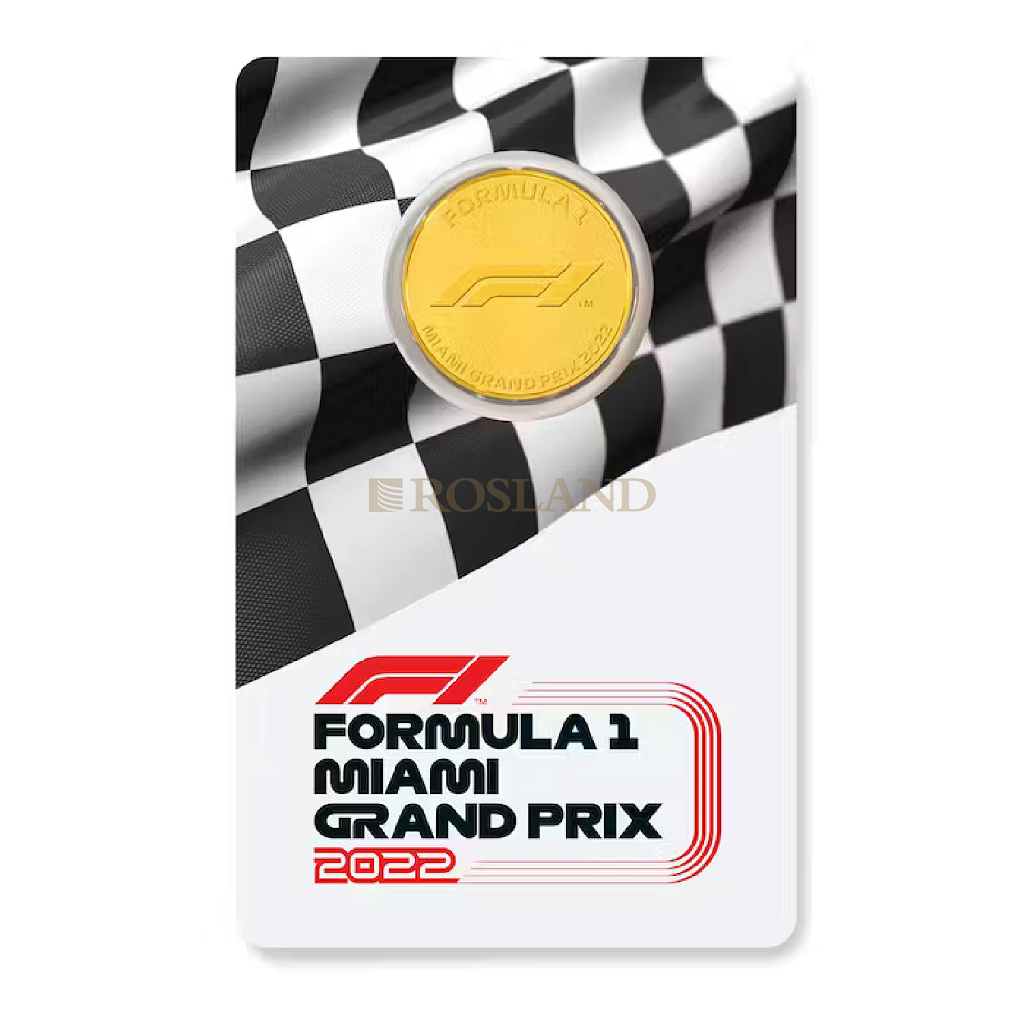 1/4 Unze Goldmünze Formel 1® Grand Prix Miami™ 2022 PP (Blister, Zertifikat)