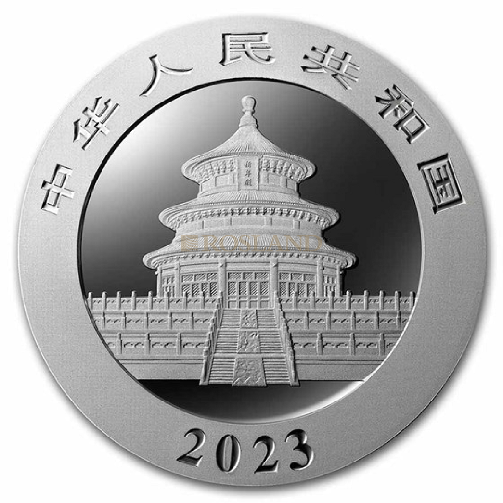 30 Gramm Silbermünze China Panda 2023 MS-70 PCGS (FS, Yin-Yang)