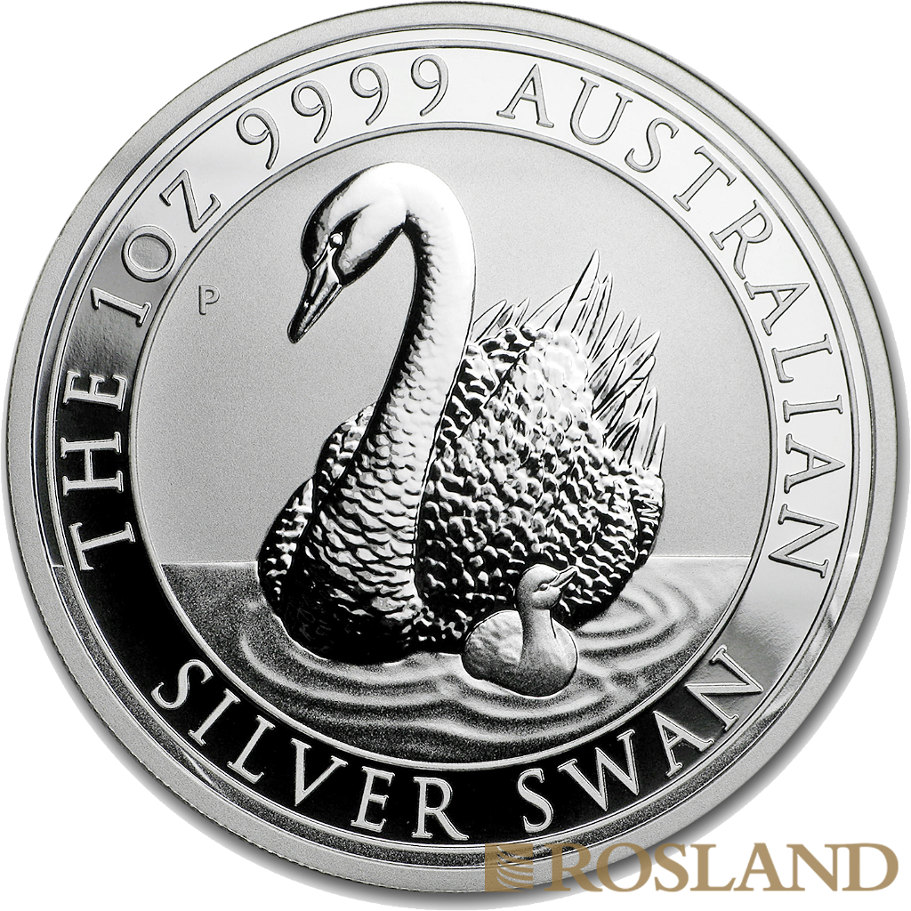1 Unze Silbermünze Australien Schwan 2018