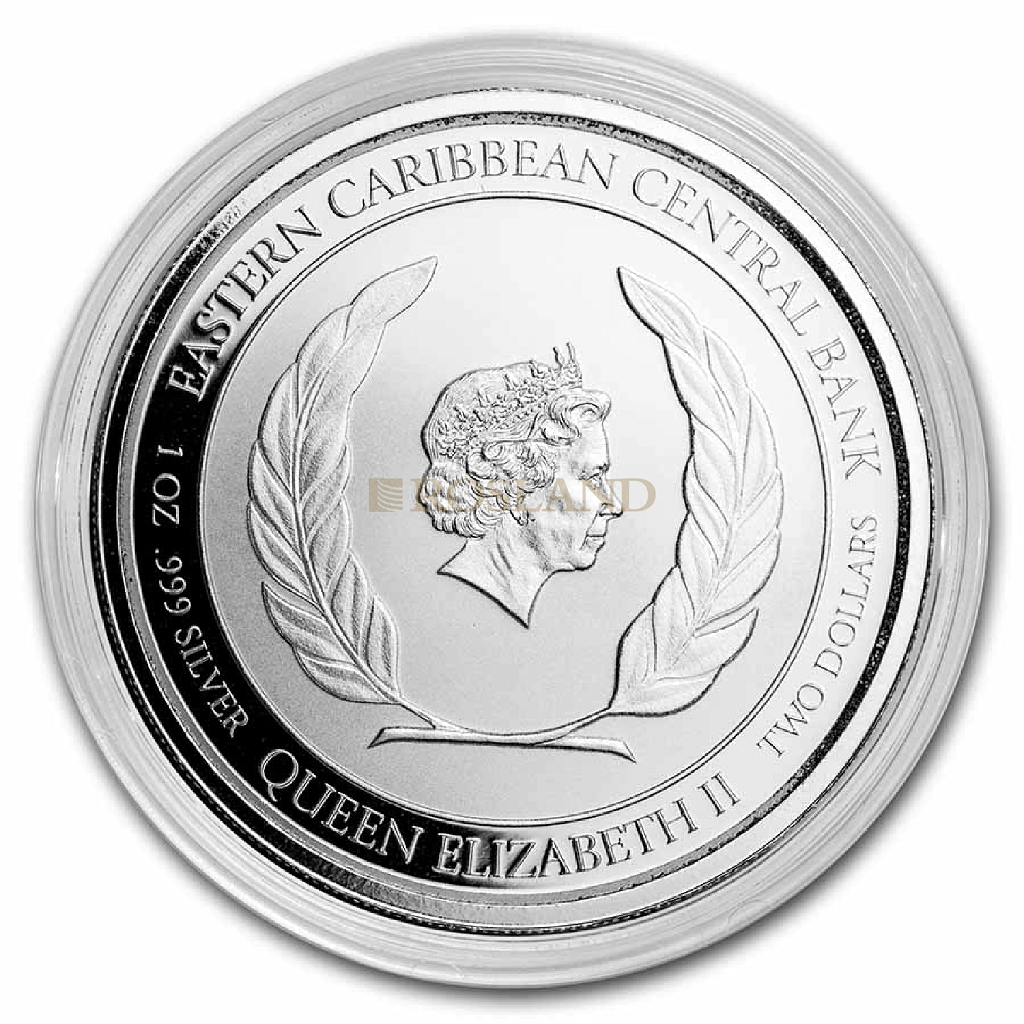 1 Unze Silbermünze EC8 Dominica Sisserou Parrot 2021
