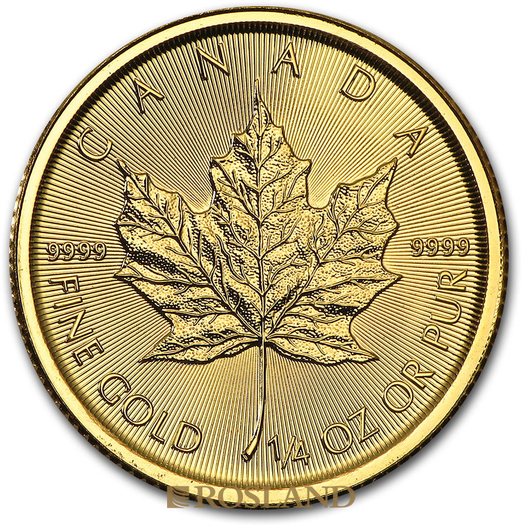 1/4 Unze Goldmünze Kanada Maple Leaf 2017