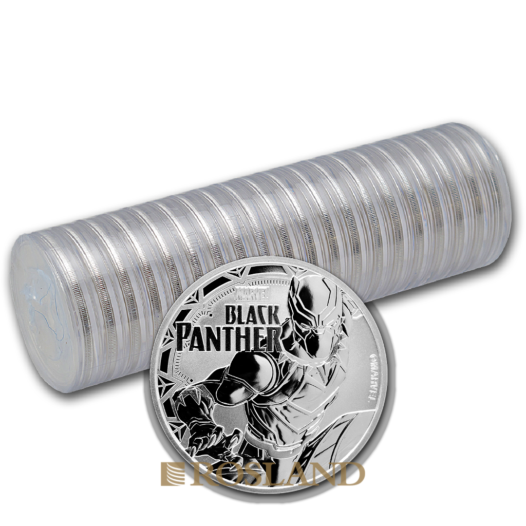 1 Unze Silbermünze Perth Mint Black Panther 2018