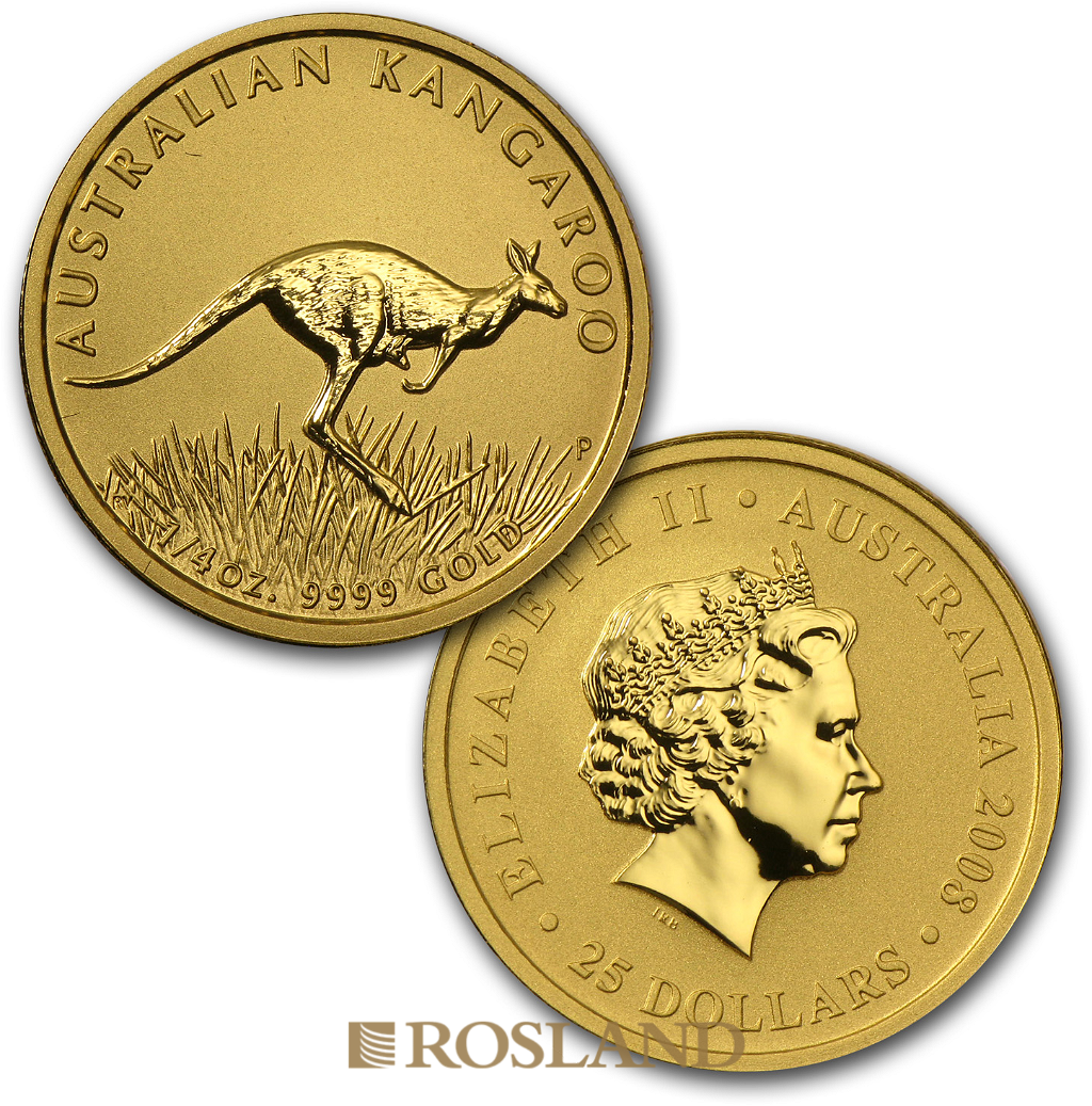 1,9 Unzen 6 Goldmünzen Set Australien Känguru 2008 (Box, Zertifikat)