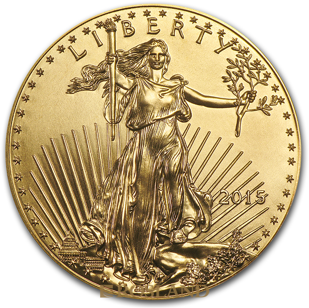 1/2 Unze Goldmünze American Eagle 2015