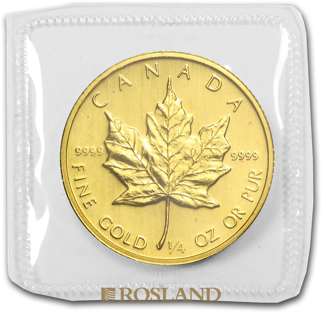 1/4 Unze Goldmünze Kanada Maple Leaf 1983