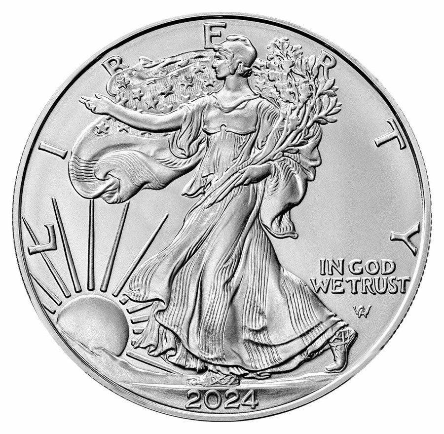 1 Unze Silbermünze American Eagle 2024