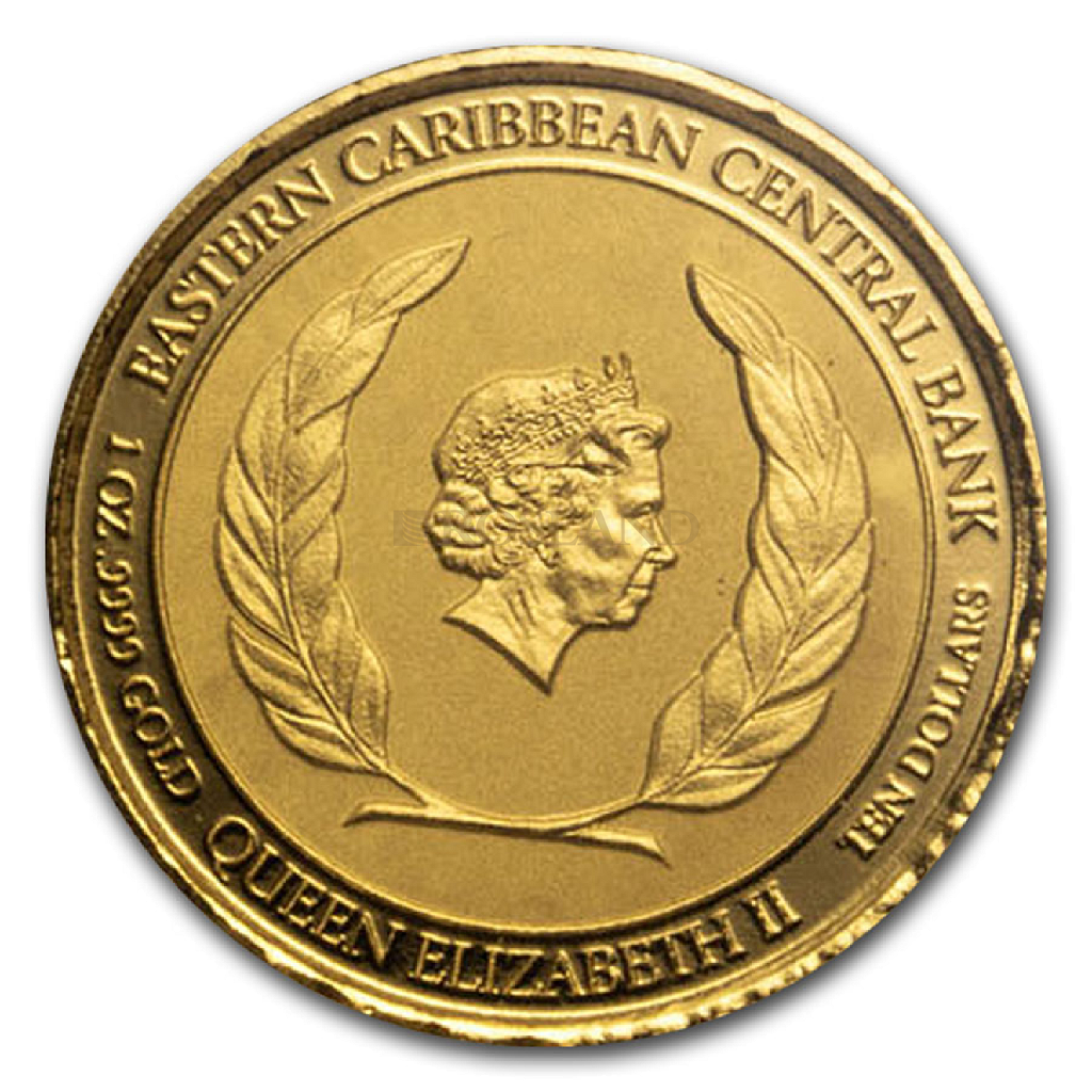 1 Unze Goldmünze EC8 Grenada Oktopus 2020 (Blister, Zertifikat) 
