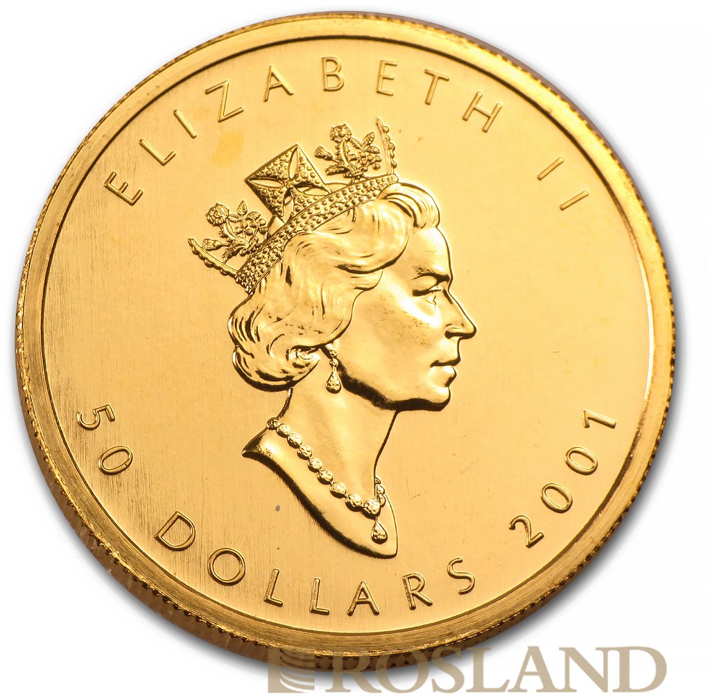 1 Unze Goldmünze Kanada Maple Leaf 2001
