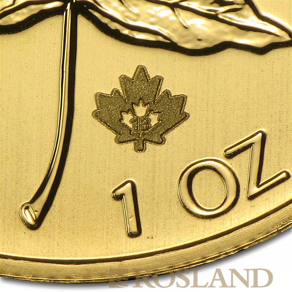 1 Unze Goldmünze Kanada Maple Leaf 2013