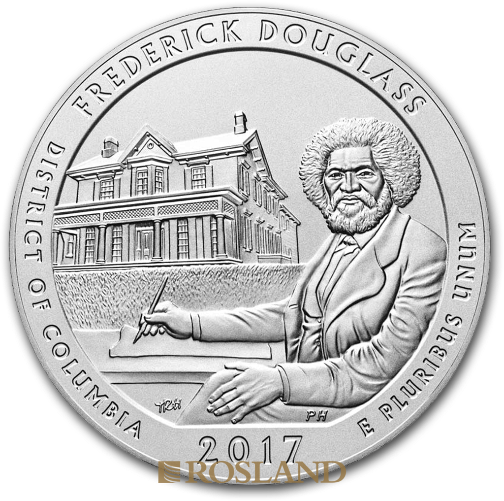 5 Unzen Silbermünze ATB Frederick Douglass National Historic Site 2017 P (Box, Zertifikat)