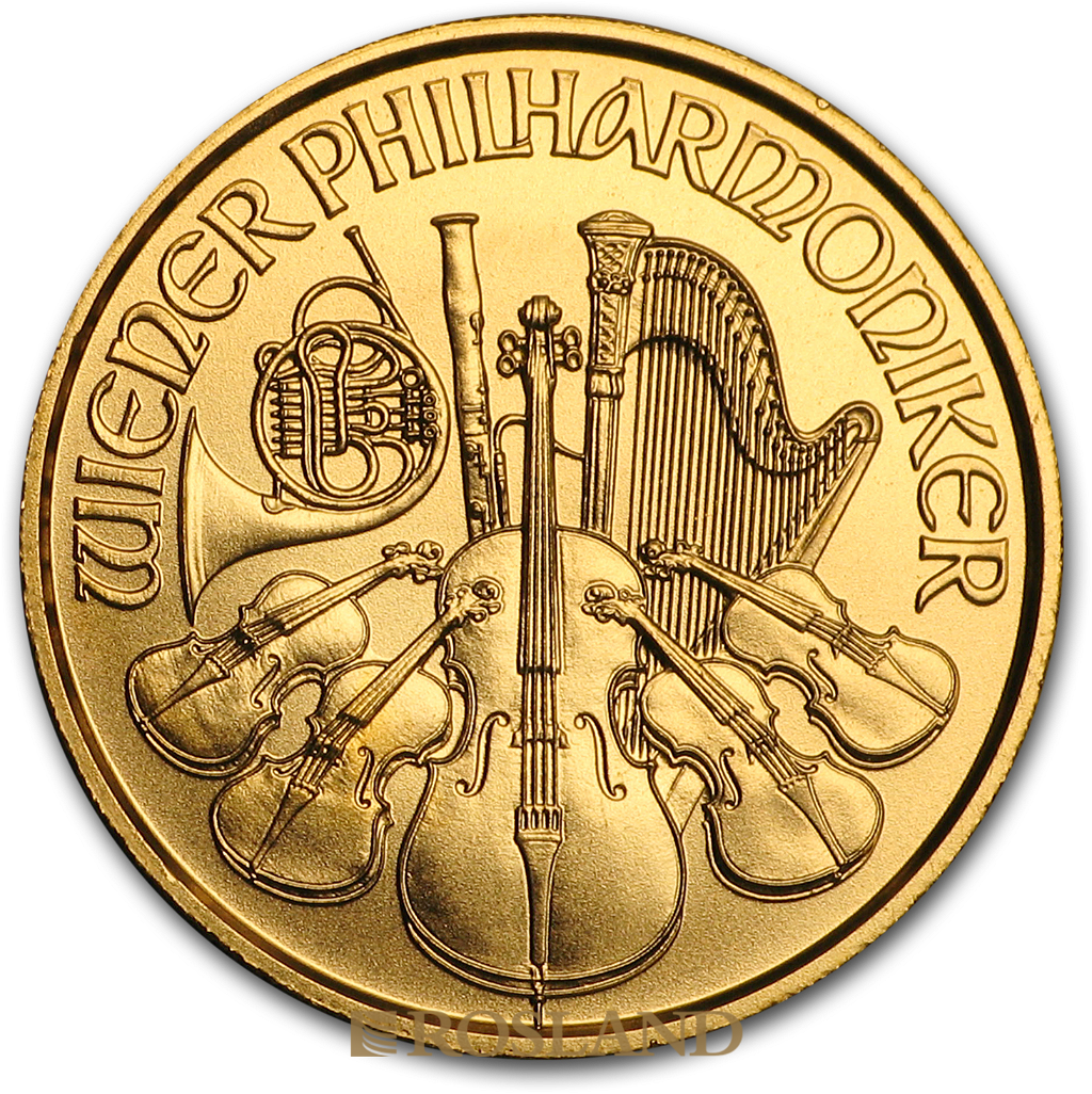 1/25 Unze Goldmünze Wiener Philharmoniker 2017