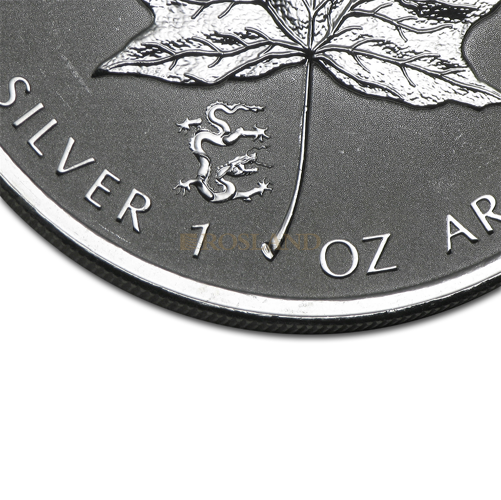 1 Unze Silbermünze Kanada Maple Leaf Lunar Drache 2012