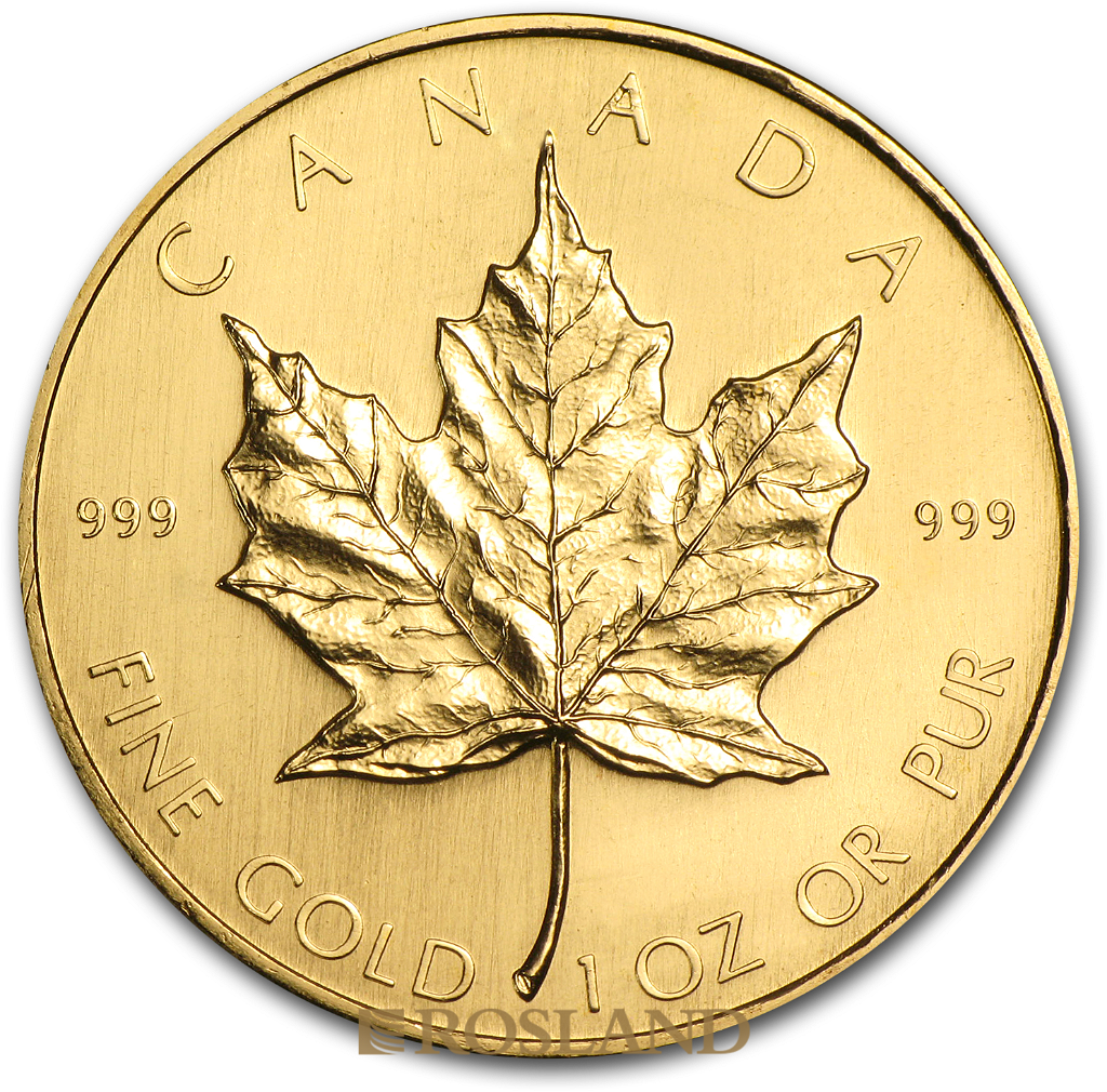 1 Unze Goldmünze Kanada Maple Leaf 1981