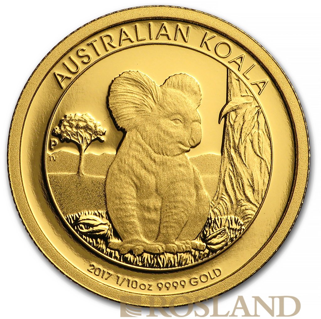 1/10 Unze Goldmünze Australien Koala 2017 PP (Box, Zertifikat)