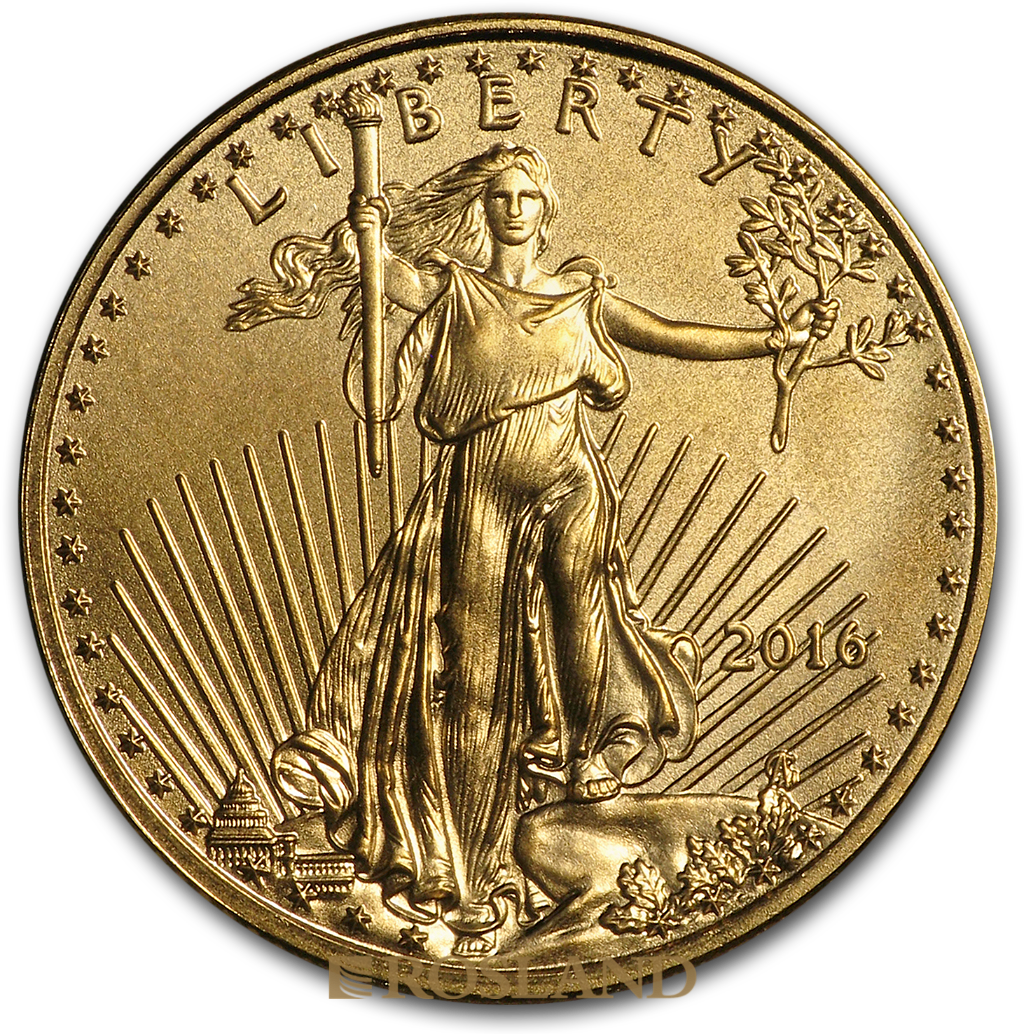 1/10 Unze Goldmünze American Eagle 2016