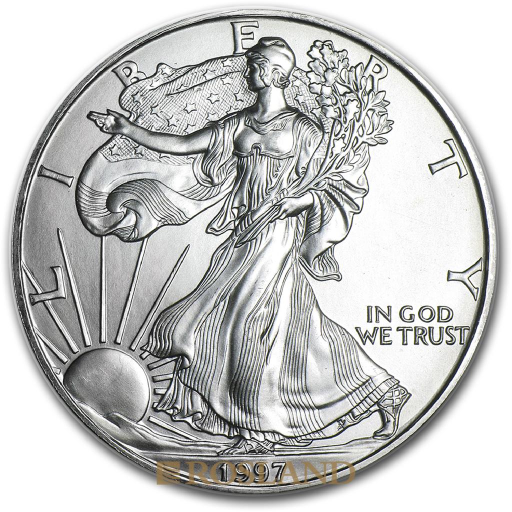 1 Unze Silbermünze American Eagle 1997