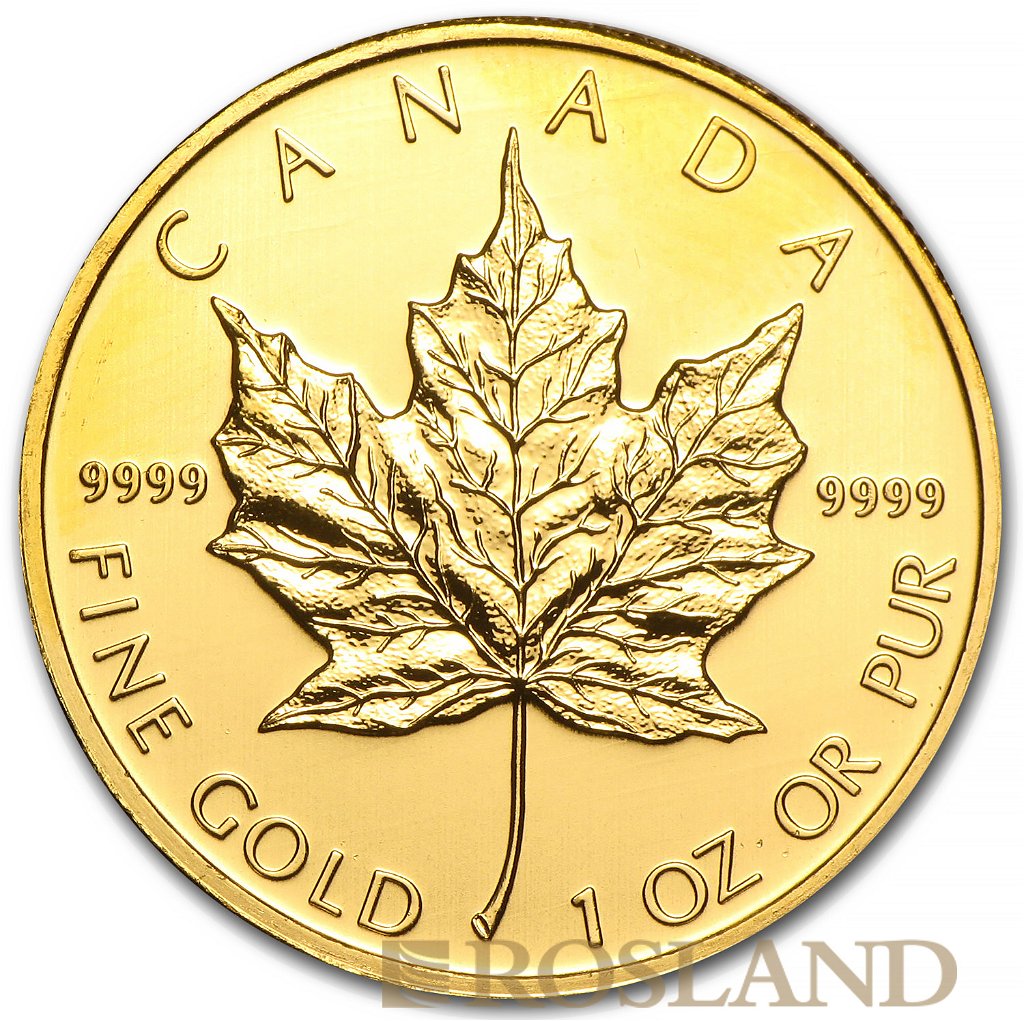 1 Unze Goldmünze Kanada Maple Leaf 2010