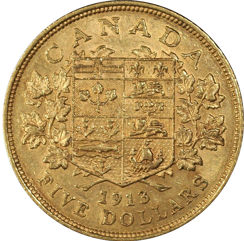 Canada Hoard $5 George V 1912-1914