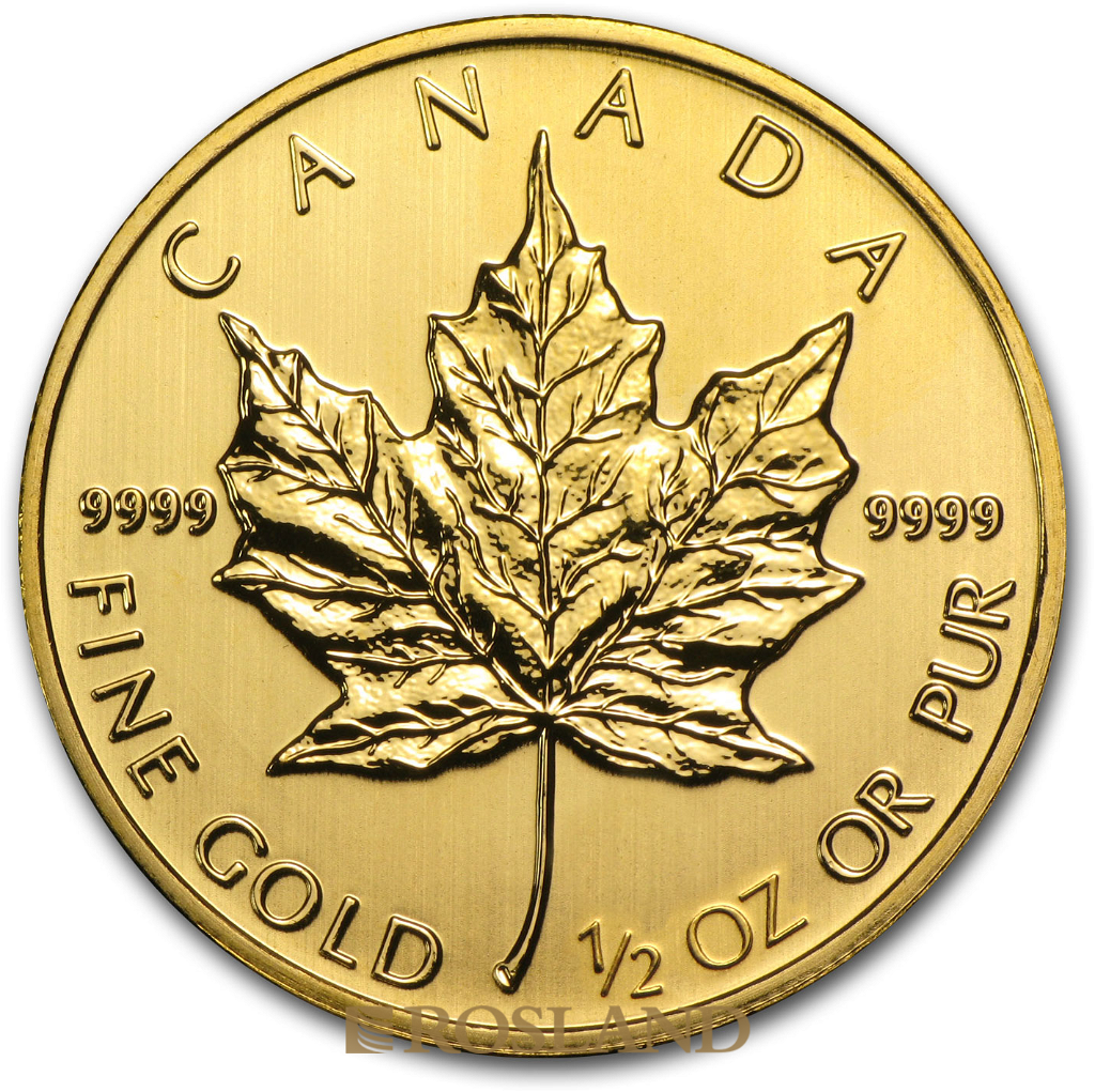 1/2 Unze Goldmünze Kanada Maple Leaf 2014
