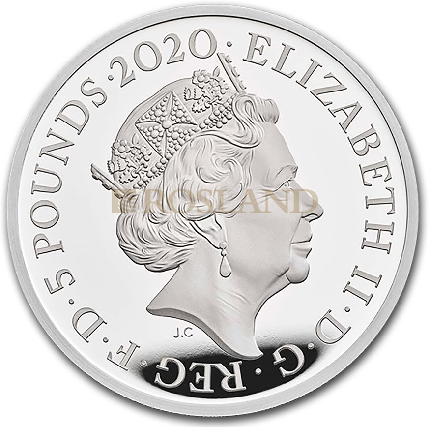 2 Unzen Silbermünze GB Musiklegenden - Queen 2020 PP (Box, Zertifikat)