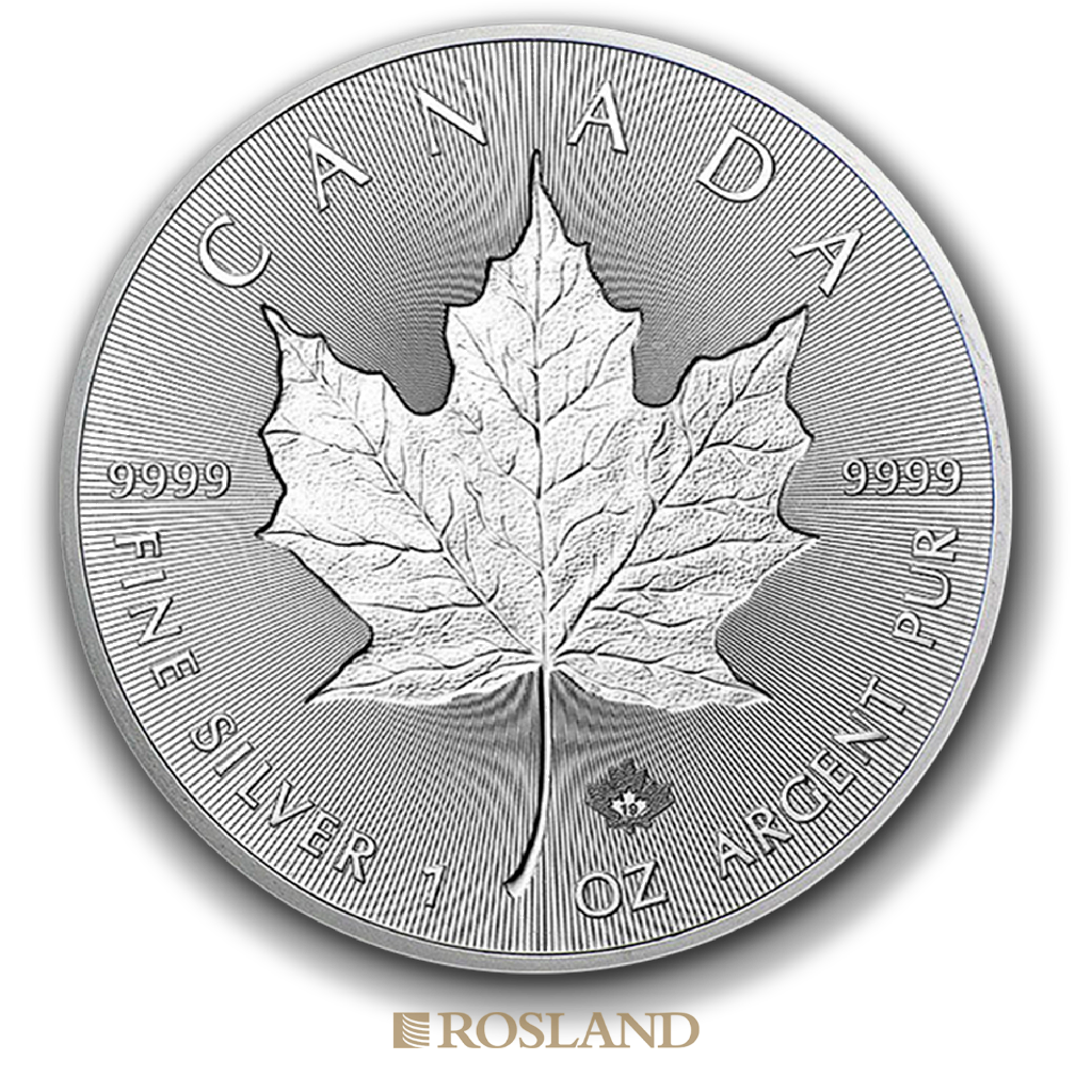 1 Unze Silbermünze Kanada Maple Leaf 2019 Incuse Edition