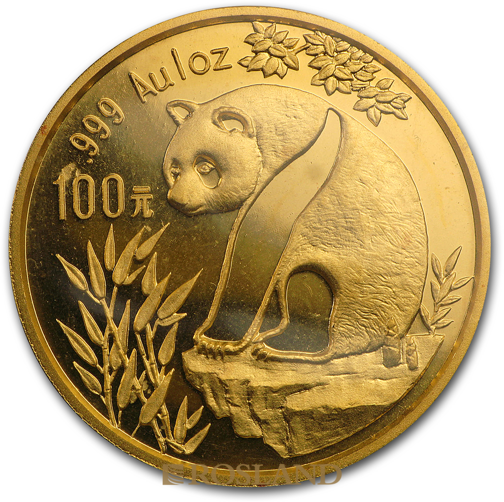 1 Unze Goldmünze China Panda 1993