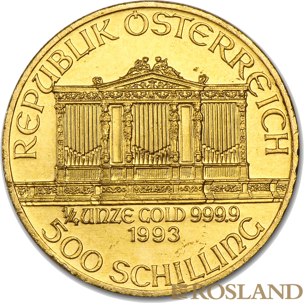 1/4 Unze Goldmünze Wiener Philharmoniker 1993