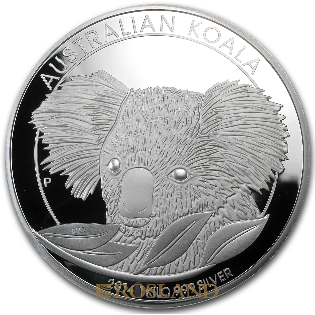 1 Kilogramm Silbermünze Koala 2014 PP (Box, Zertifikat)