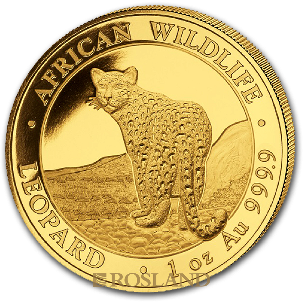 1 Unze Goldmünze Somalia Leopard 2018
