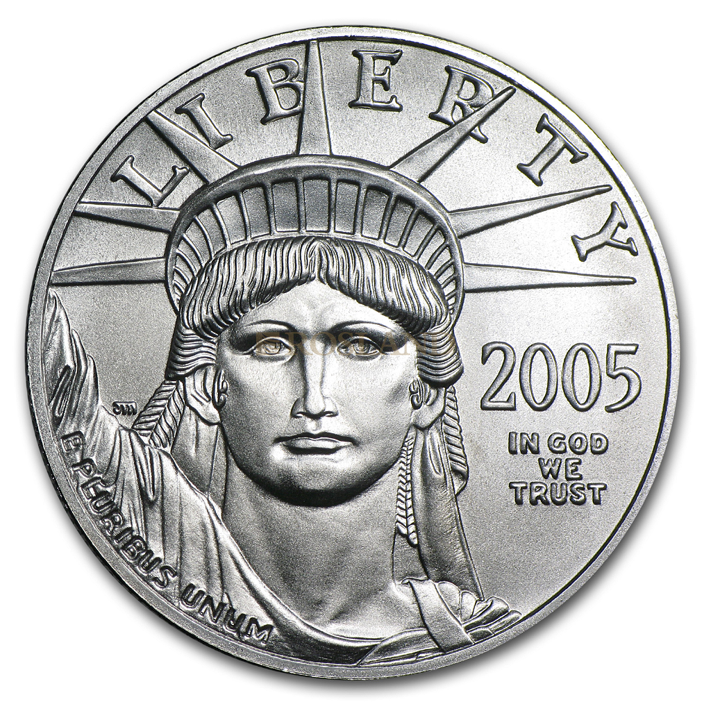 1 Unze Platinmünze American Eagle 2005
