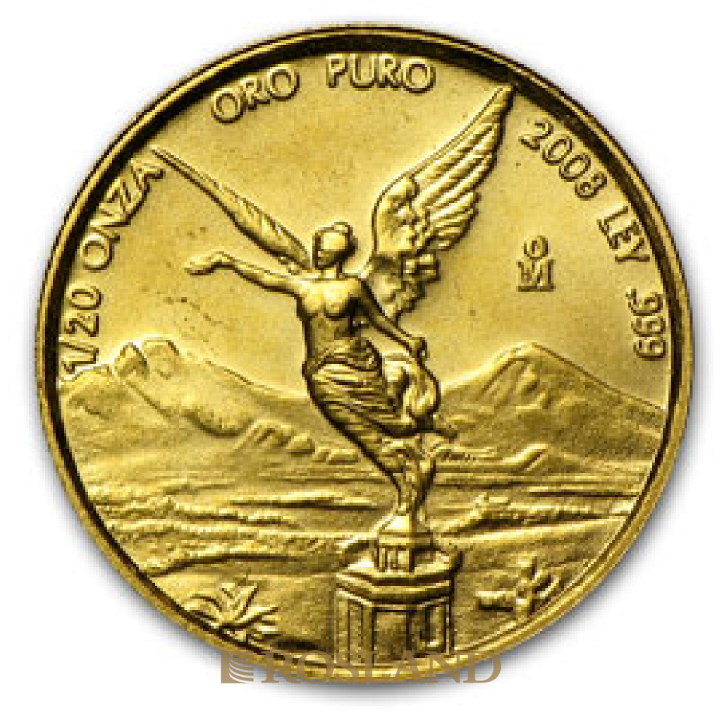 1/20 Unze Goldmünze Mexican Libertad 2008