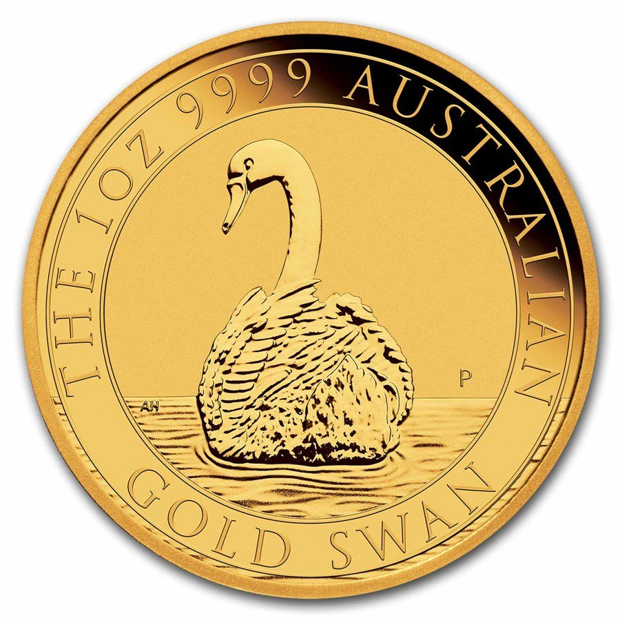 1 Unze Goldmünze Australien Schwan 2023