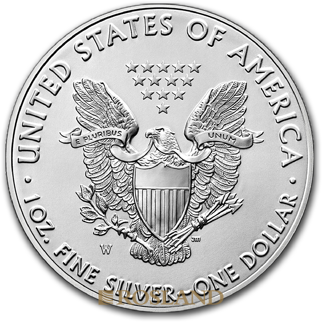 1 Unze Silbermünze American Eagle 2019 (W) PP PCGS SP-70 (Burnished, FD)