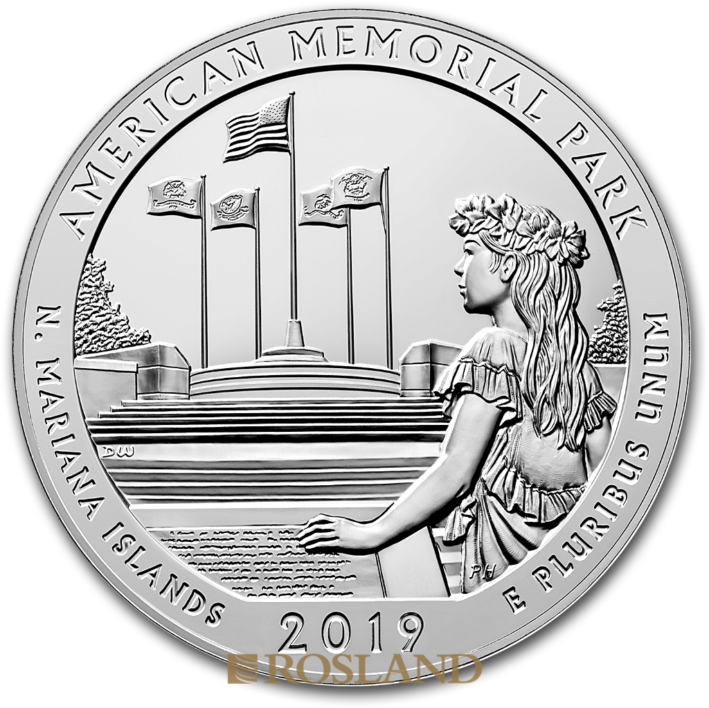 5 Unzen Silbermünze ATB American Memorial Park 2019