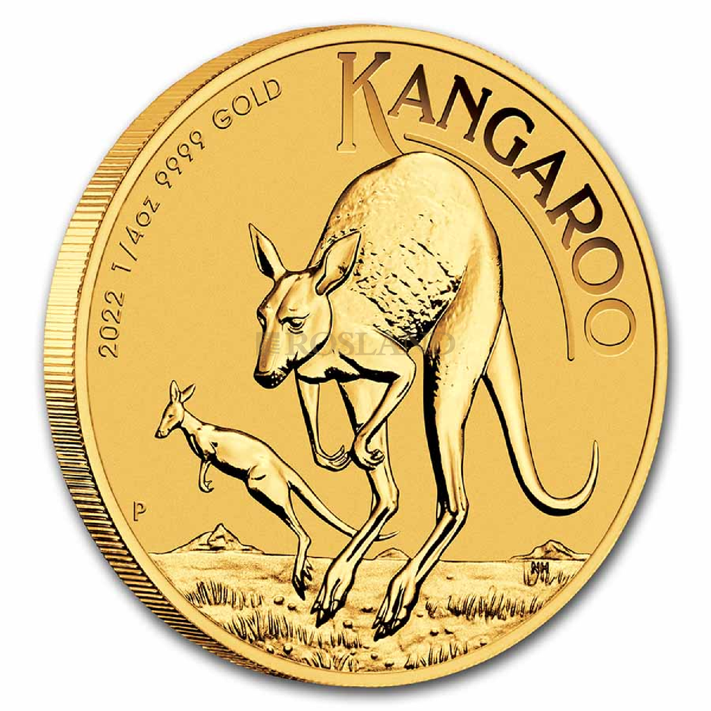1/4 Unze Goldmünze Australien Känguru 2022