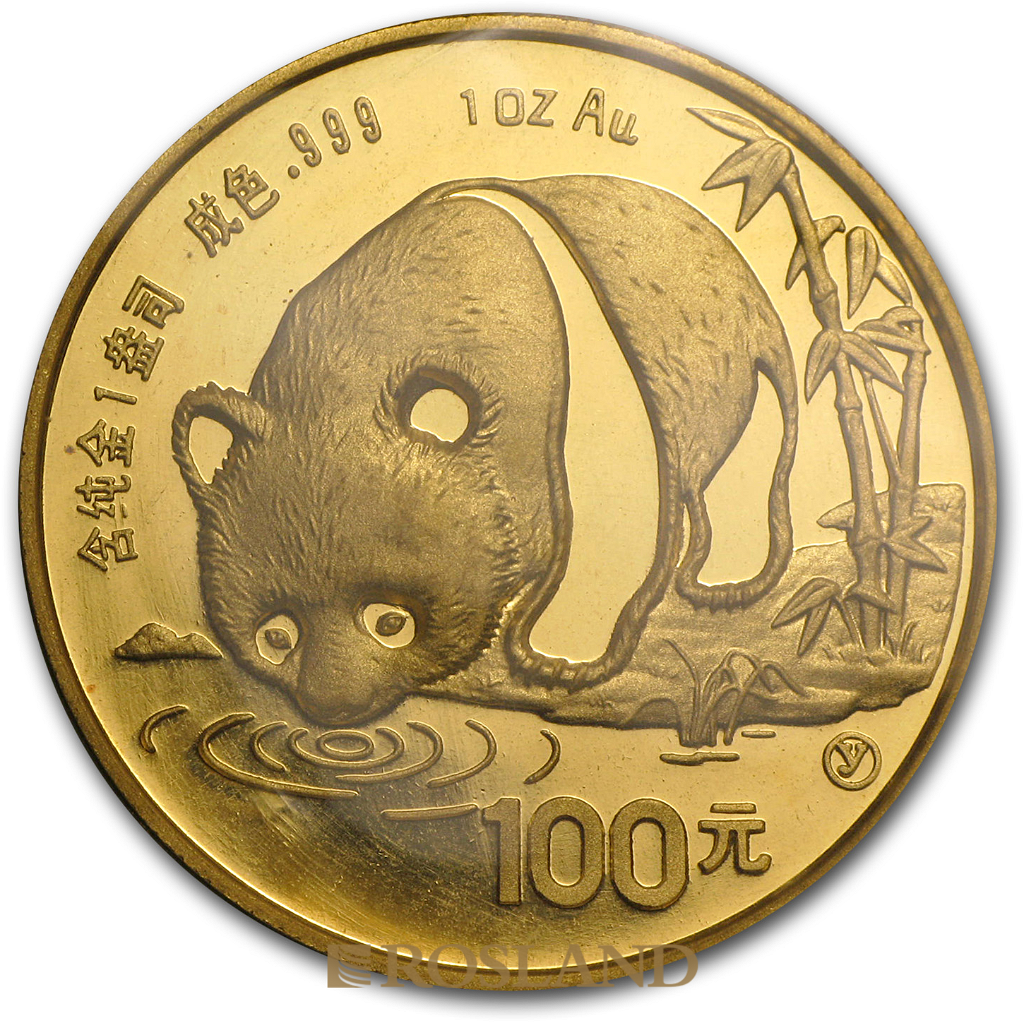 1 Unze Goldmünze China Panda (Y) 1987