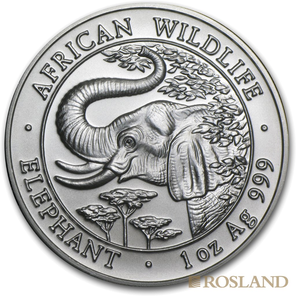 1 Unze Silbermünze Somalia Elefant 2005