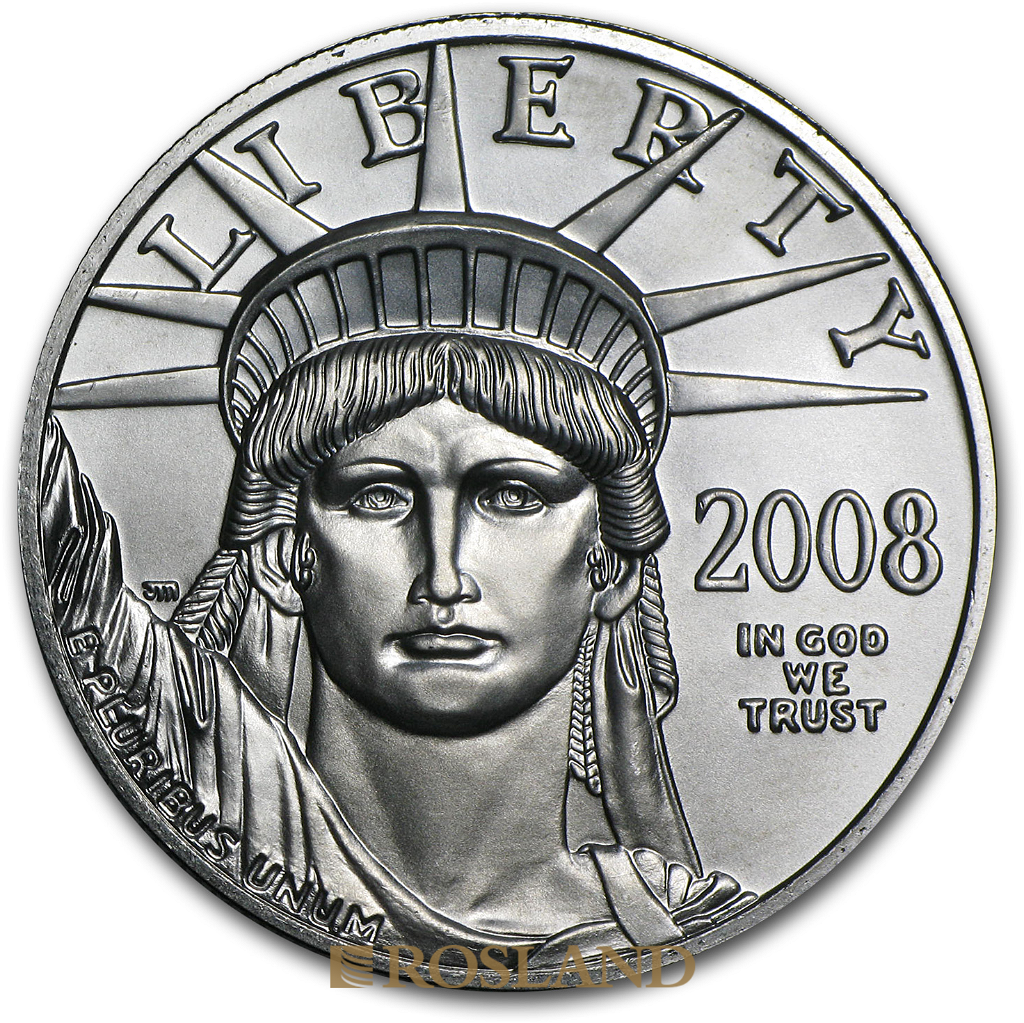 1 Unze Platinmünze American Eagle 2008