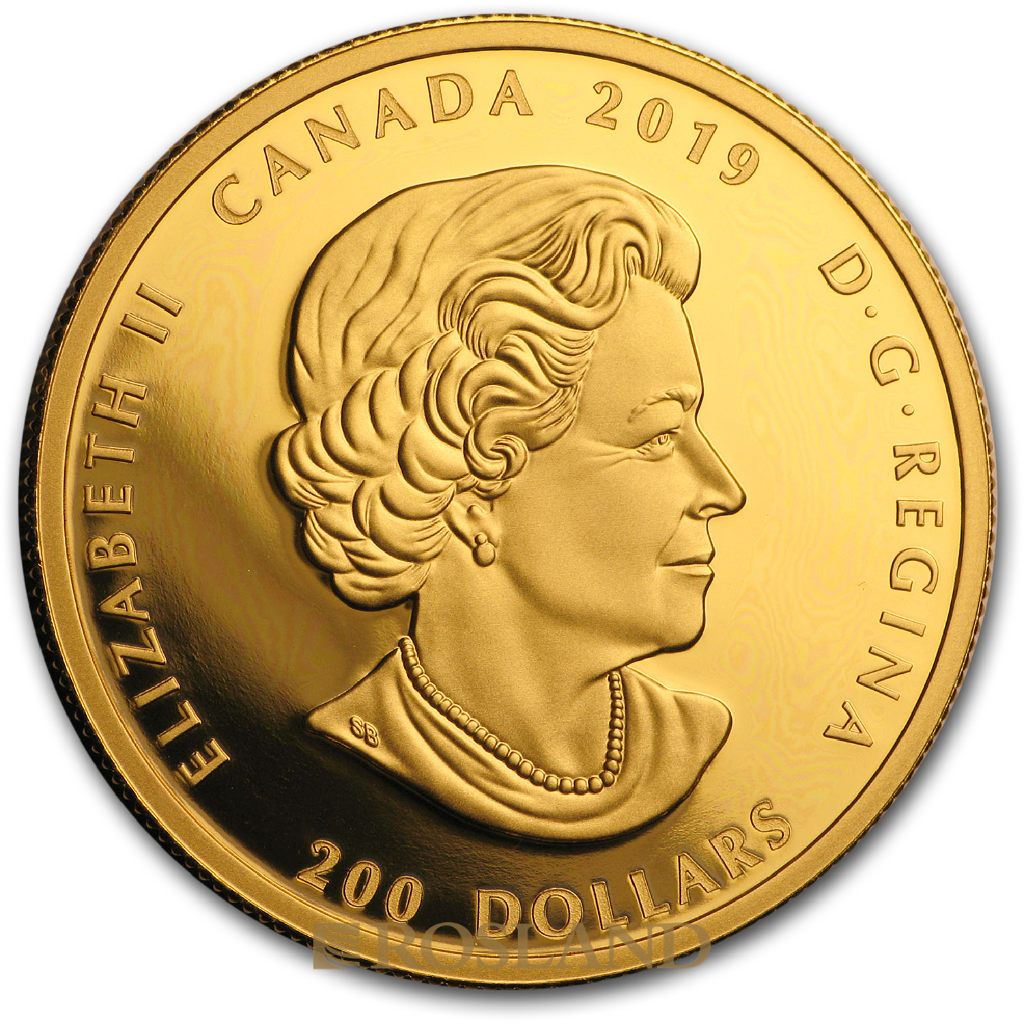 1 Unze Goldmünze Canada Light & Prosperity Edelstein 2019 (5x9, Box, Zertifikat)