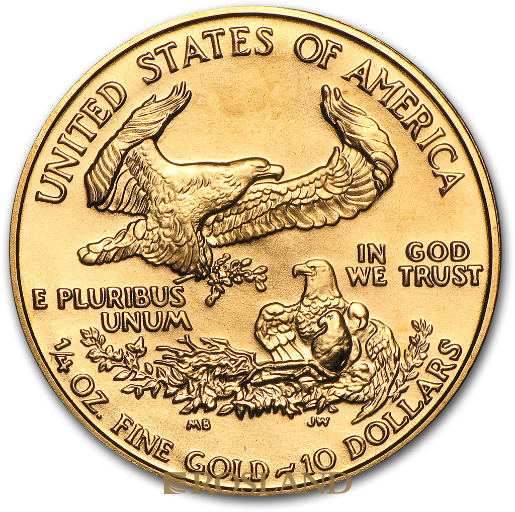 1/4 Unze Goldmünze American Eagle 1989 (MCMLXXXIX)