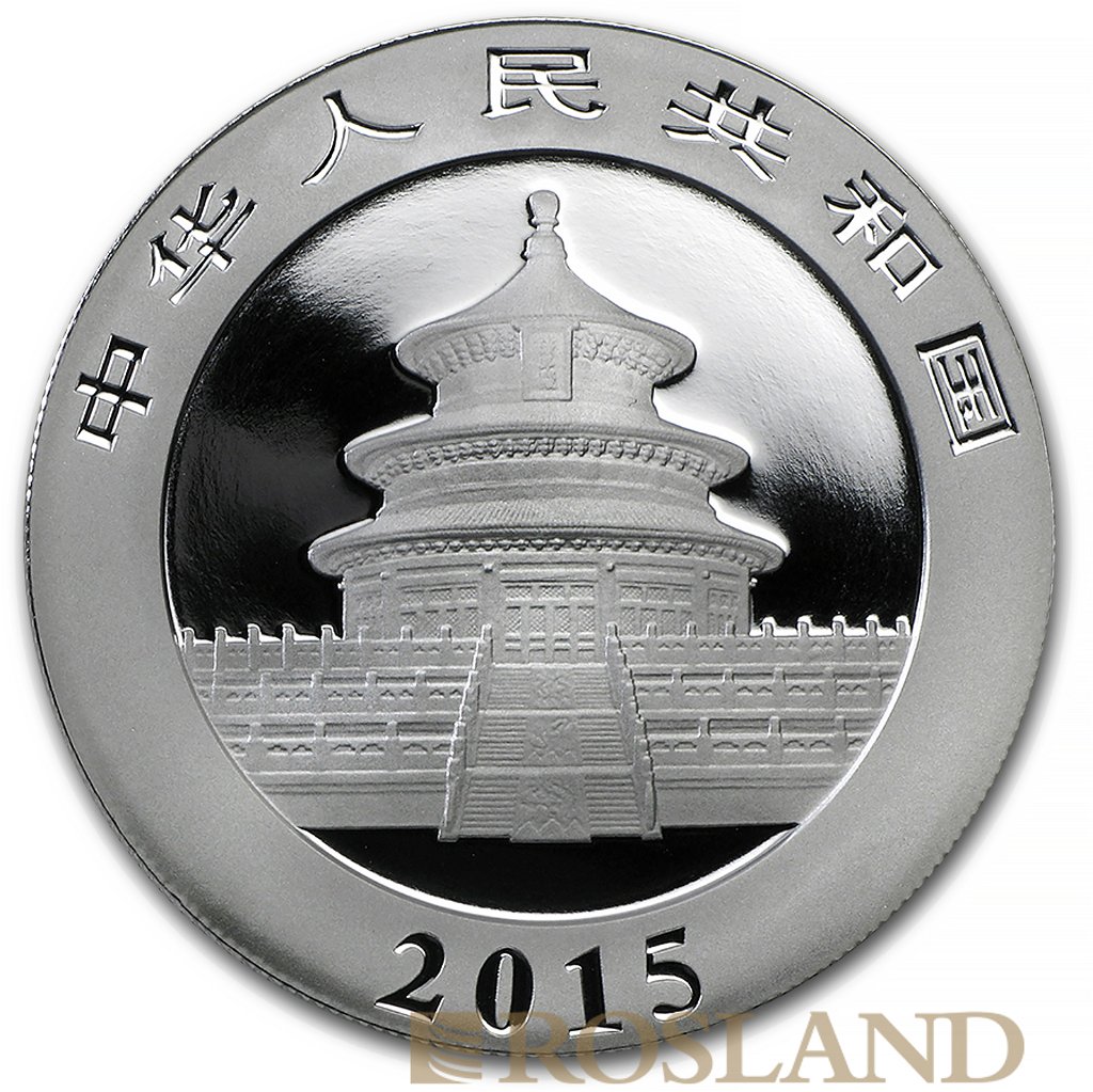 1 Unze Silbermünze China Panda 2015