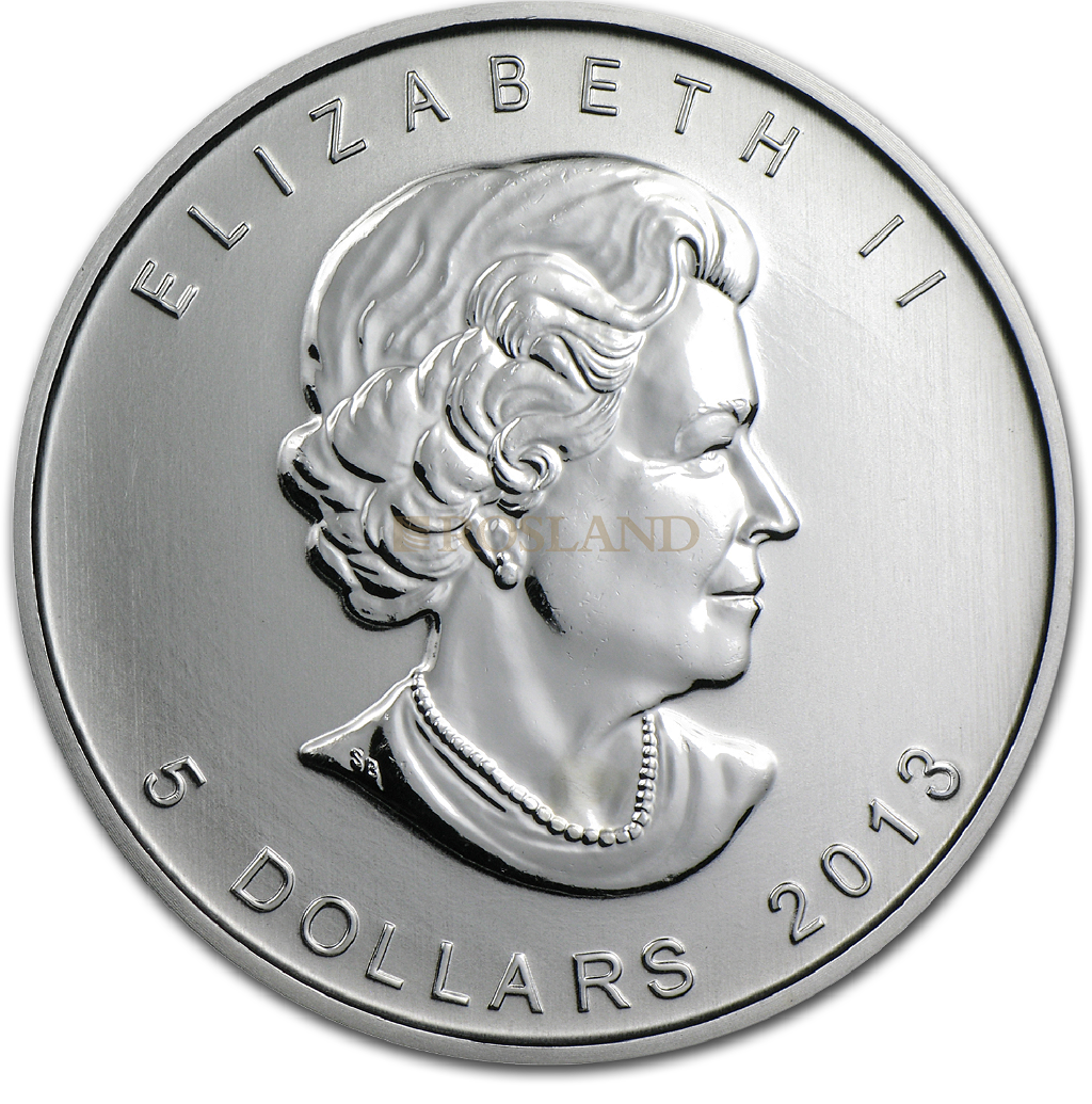 1 Unze Silbermünze Kanada Maple Leaf 2013