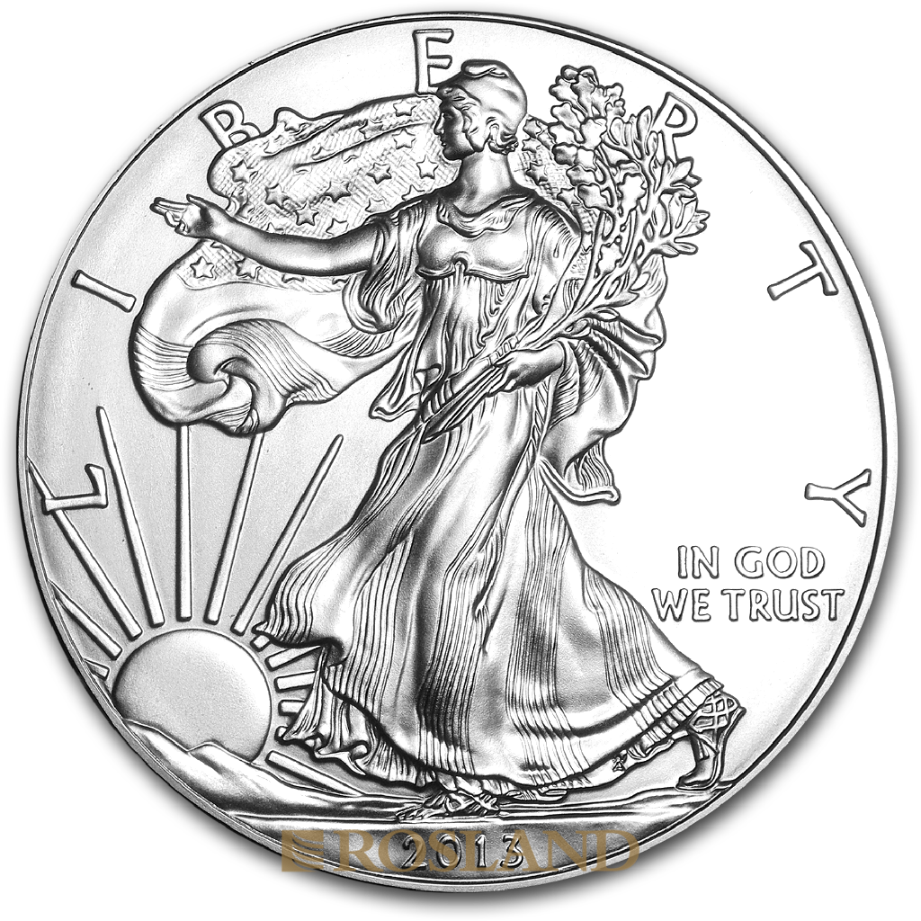 1 Unze Silbermünze American Eagle 2013